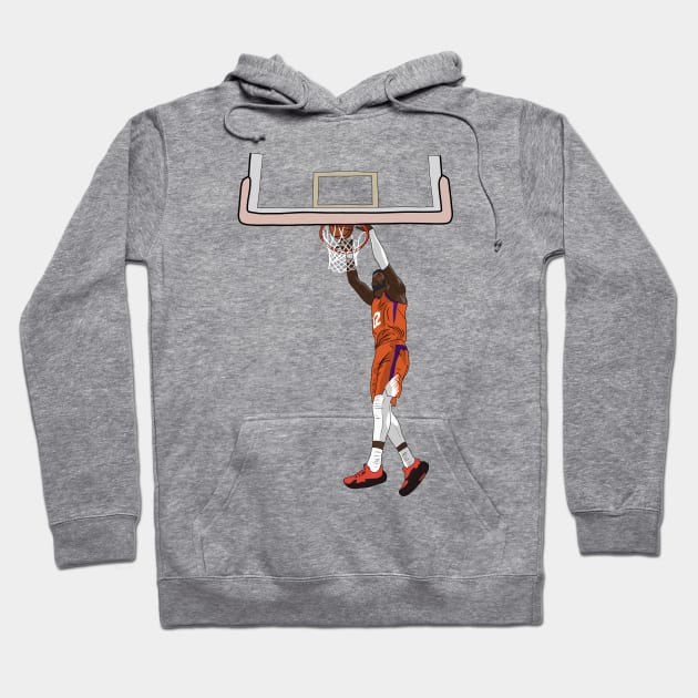 Deandre Ayton Dunk Phoenix Basketball Hoodie by Hevding